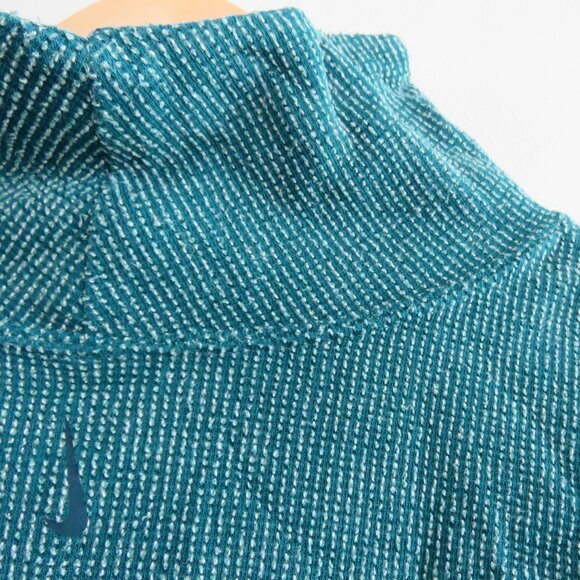 NIKE YOGA Luxe Textured Cowl Neck Pullover Sweatshirt Therma-Fit Green - Size S - Picture 10 of 11